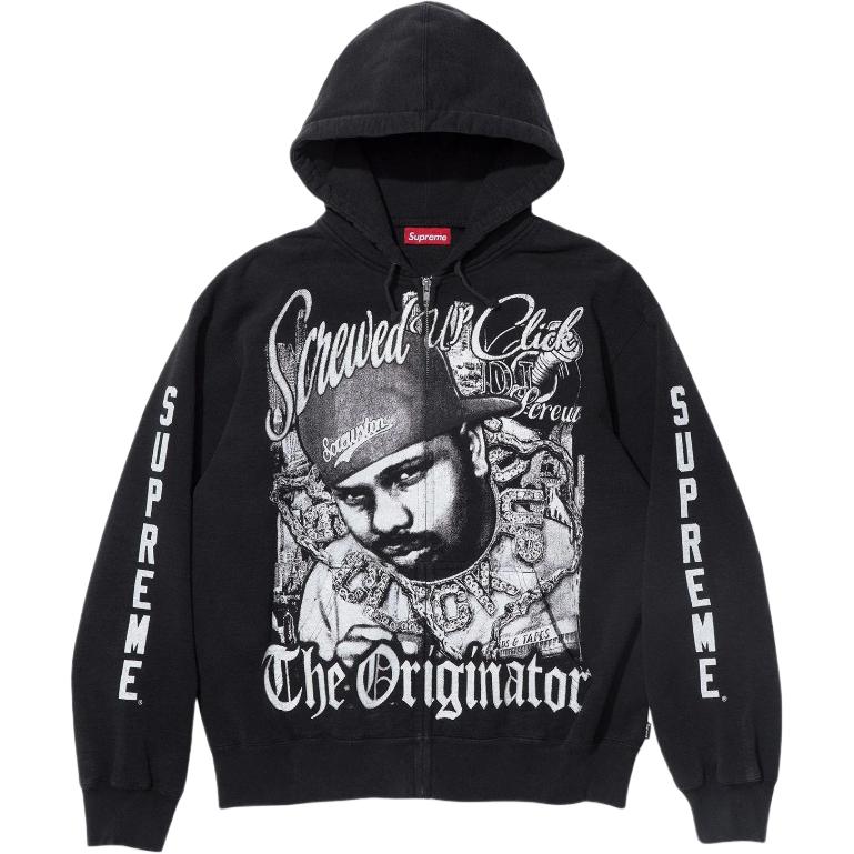 Худи Supreme × DJ Screw (черное)