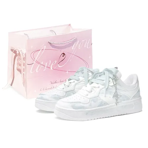 Anta Shopping Bag, Ice Domain Liquid Butterfly, First Culture Waterproof Abrasion Resistant Low top Skateboard Shoes
