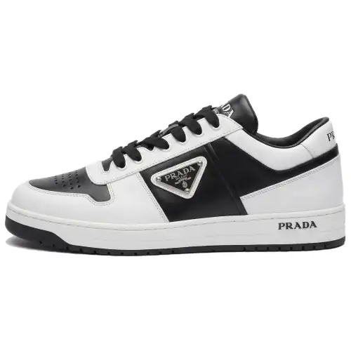 PRADA Downtown Leather 'White Black'