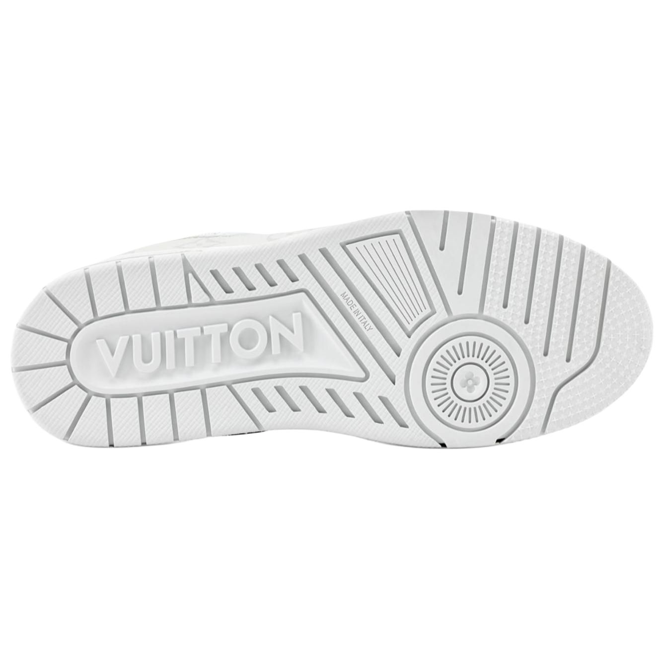 Женские кеды Louis Vuitton Trainer (серо-белые) — фото 6