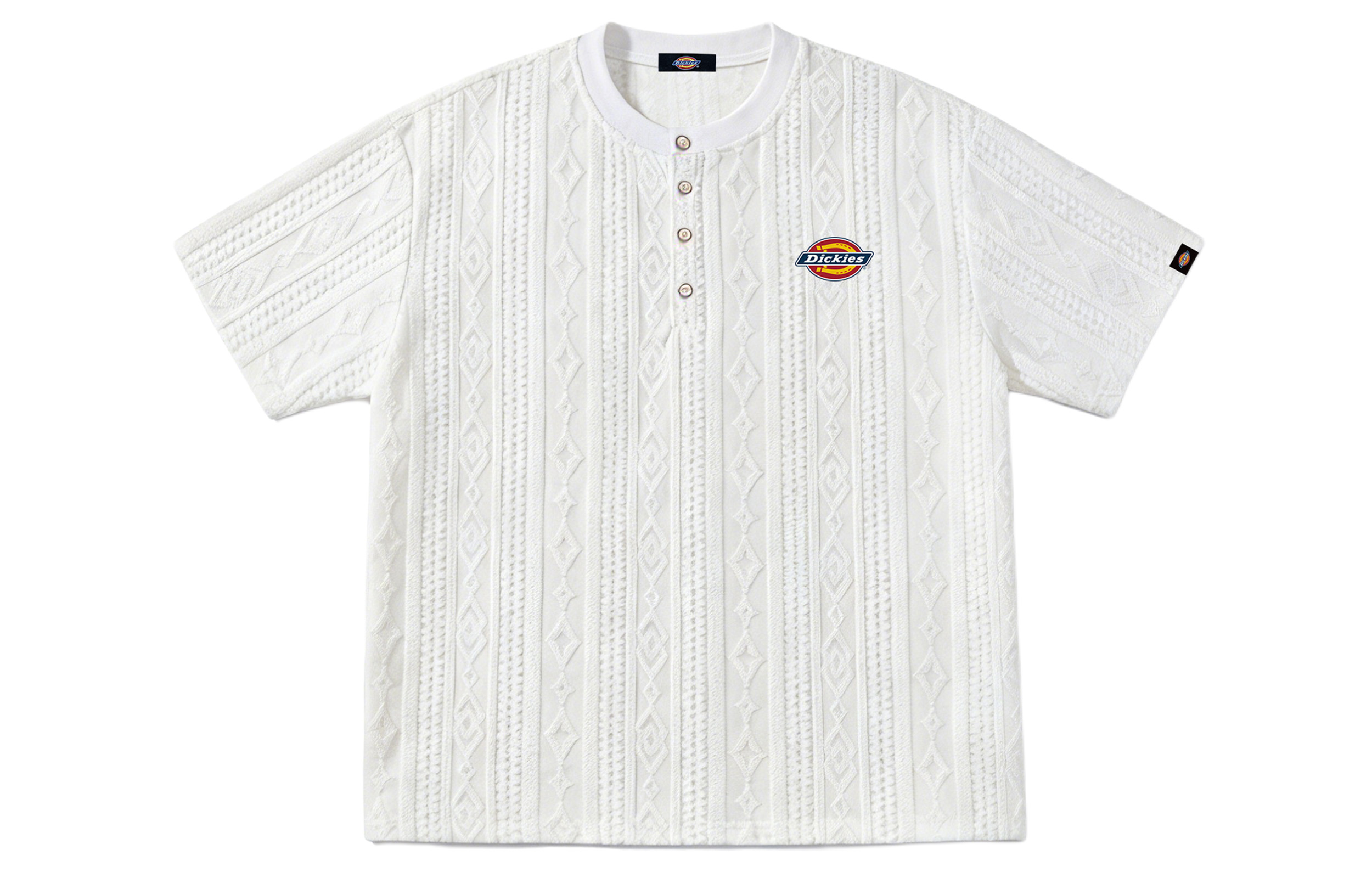 Футболка Dickies Хенли (желтовато-белая)