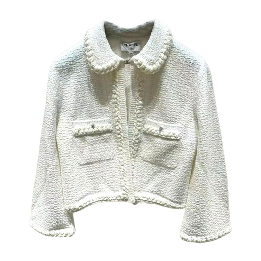 Женская куртка Chanel 25P (белая)