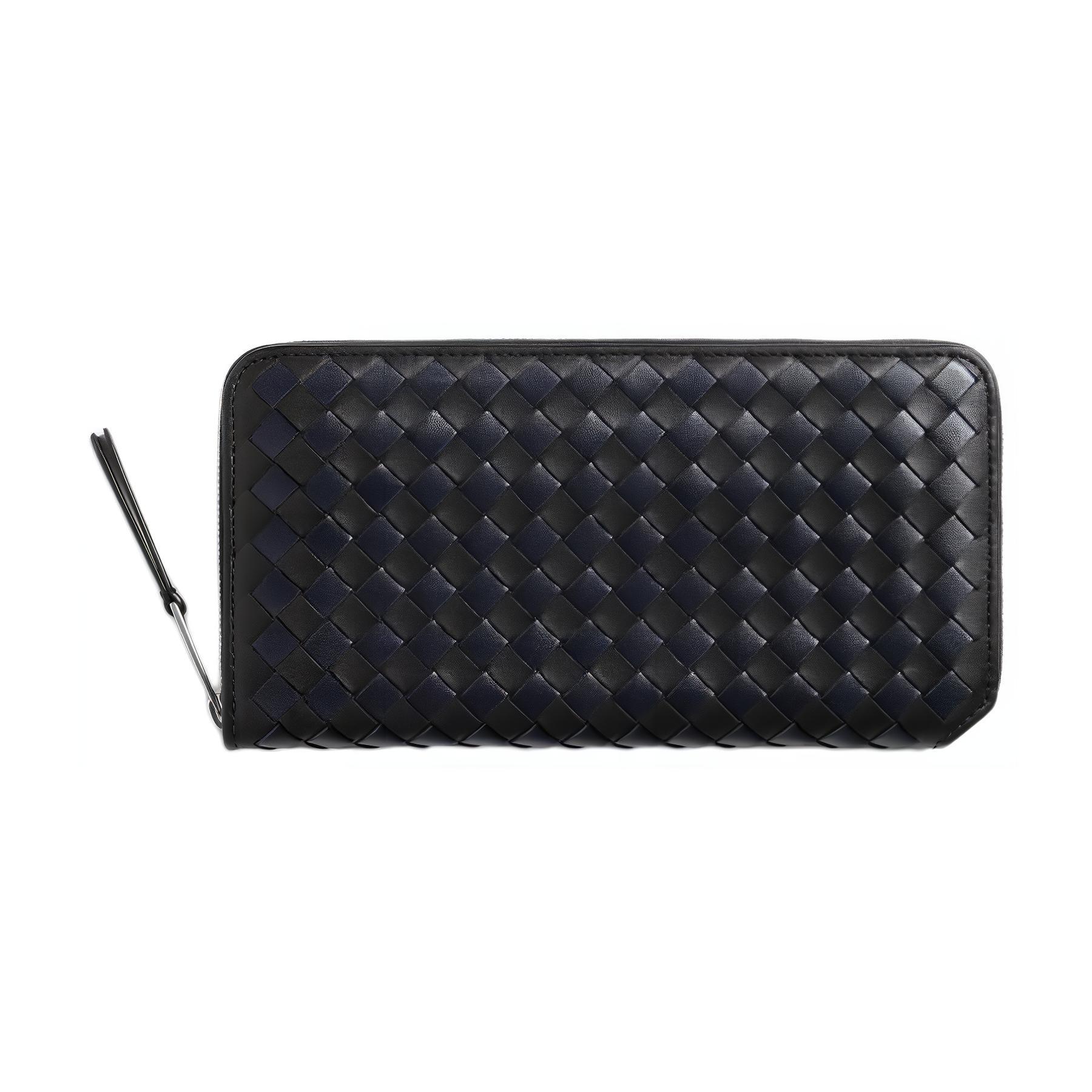 Мужской кошелек Bottega Bottega Veneta Intrecciato Piccolo (черный)