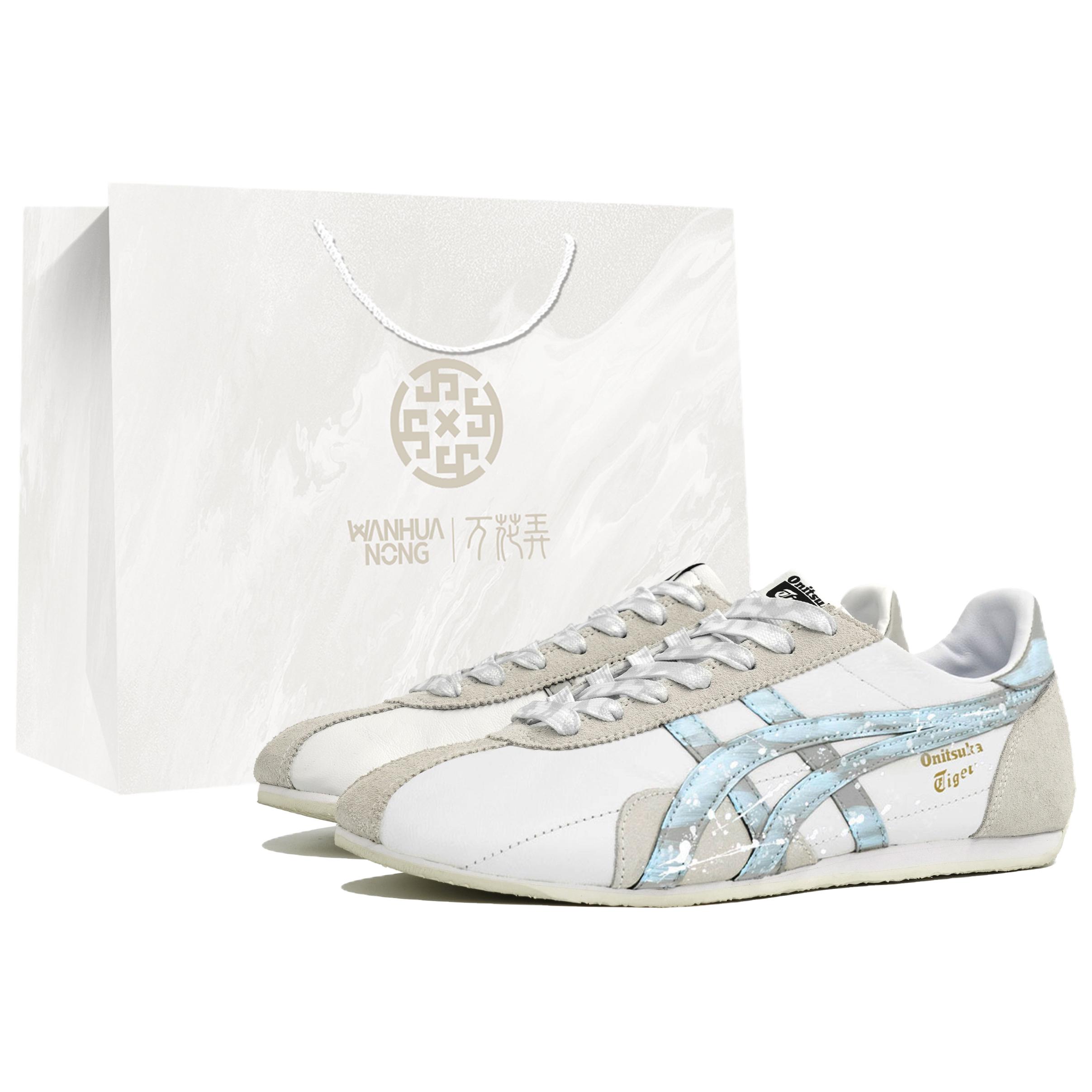 Onitsuka Tiger Runspark Abrasion Resistant Low top Running Shoes Unisex White