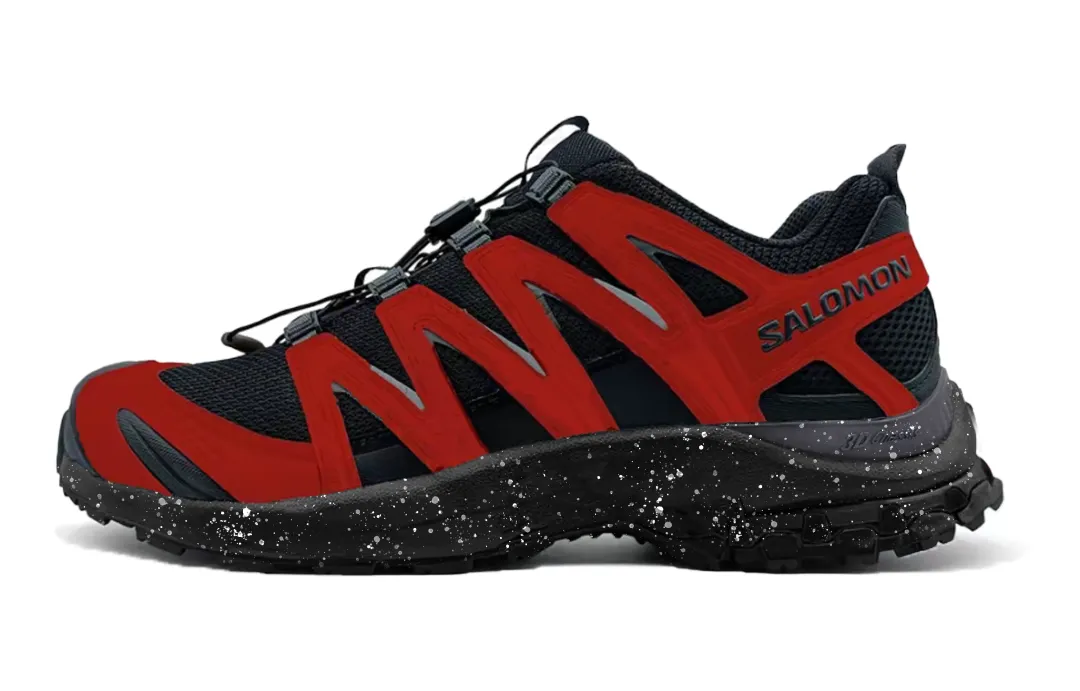 SALOMON XA PRO 3D Slip Resistant Low top Trail Running Training City Commuting Running Shoes Unisex Red