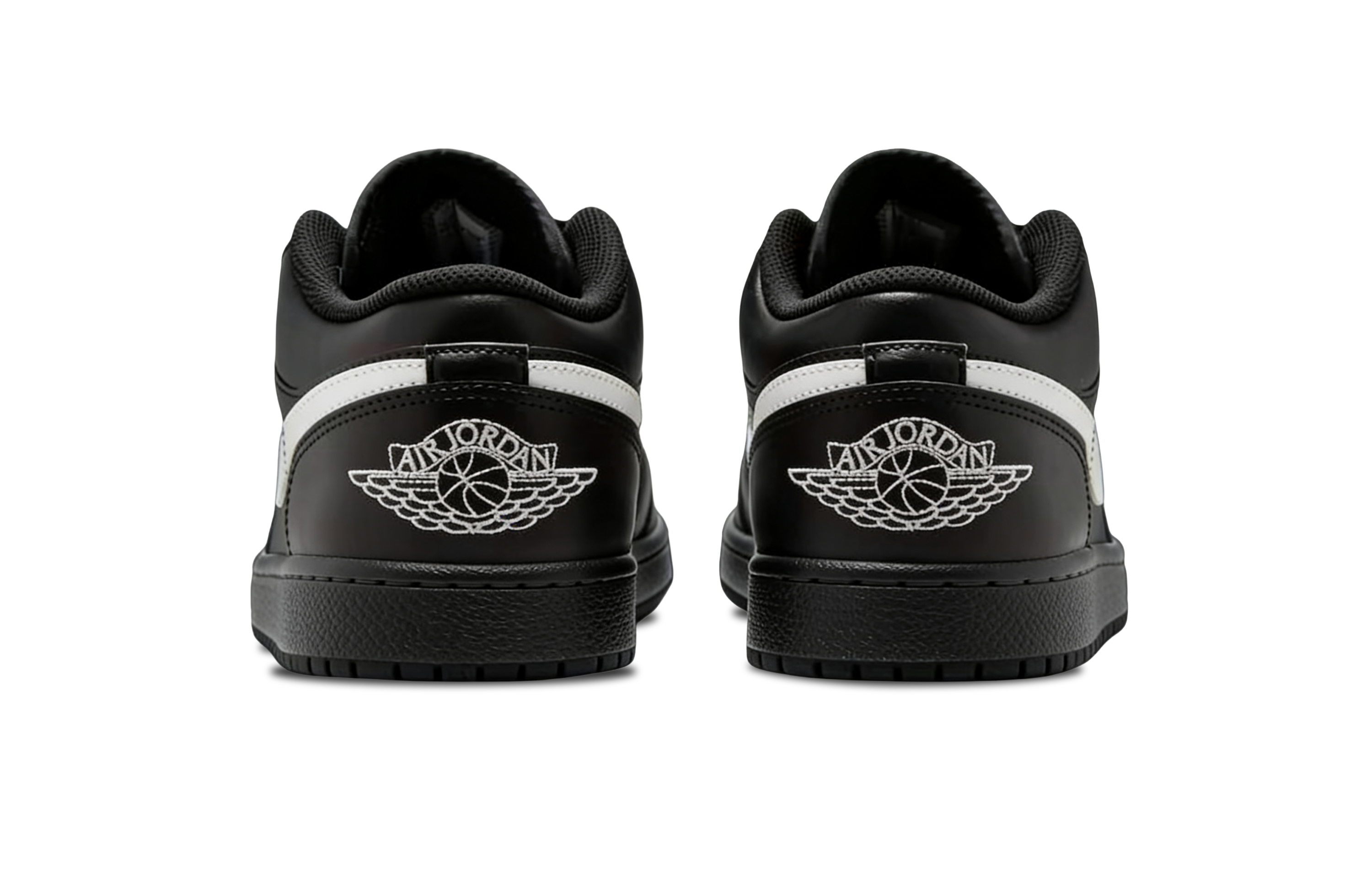 Jordan Air Jordan 1 Abrasion Resistant Low top Vintage Basketball Shoes Unisex Black