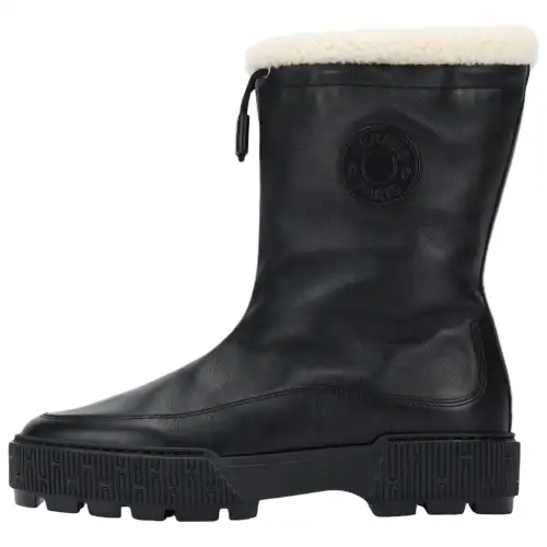 HERMES Journey Ankle Boots 4cm Women's Black