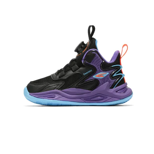 DEERWAY Delhui Spring and Autumn Campus Ice Silk Mesh 3D Ankle Support Light Running for Boys and Girls to Start School Sports Physical Test and Racing Trendy and Versatile Casual Lightweight Shock Absorbing Balance Support Low-top Children's Basketball Shoes