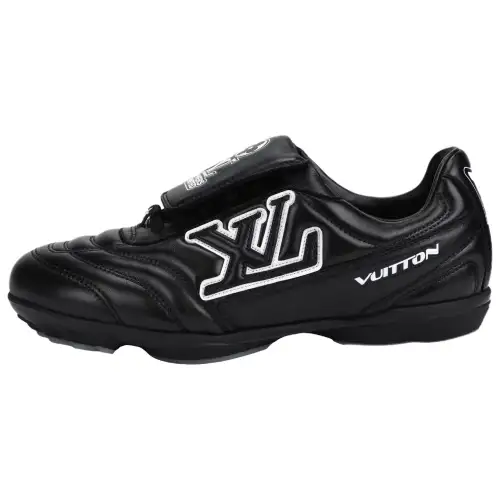 LOUIS VUITTON Footprint 2025 Spring Summer Men's Collection Sheepskin Low top Casual Shoes Men's Black