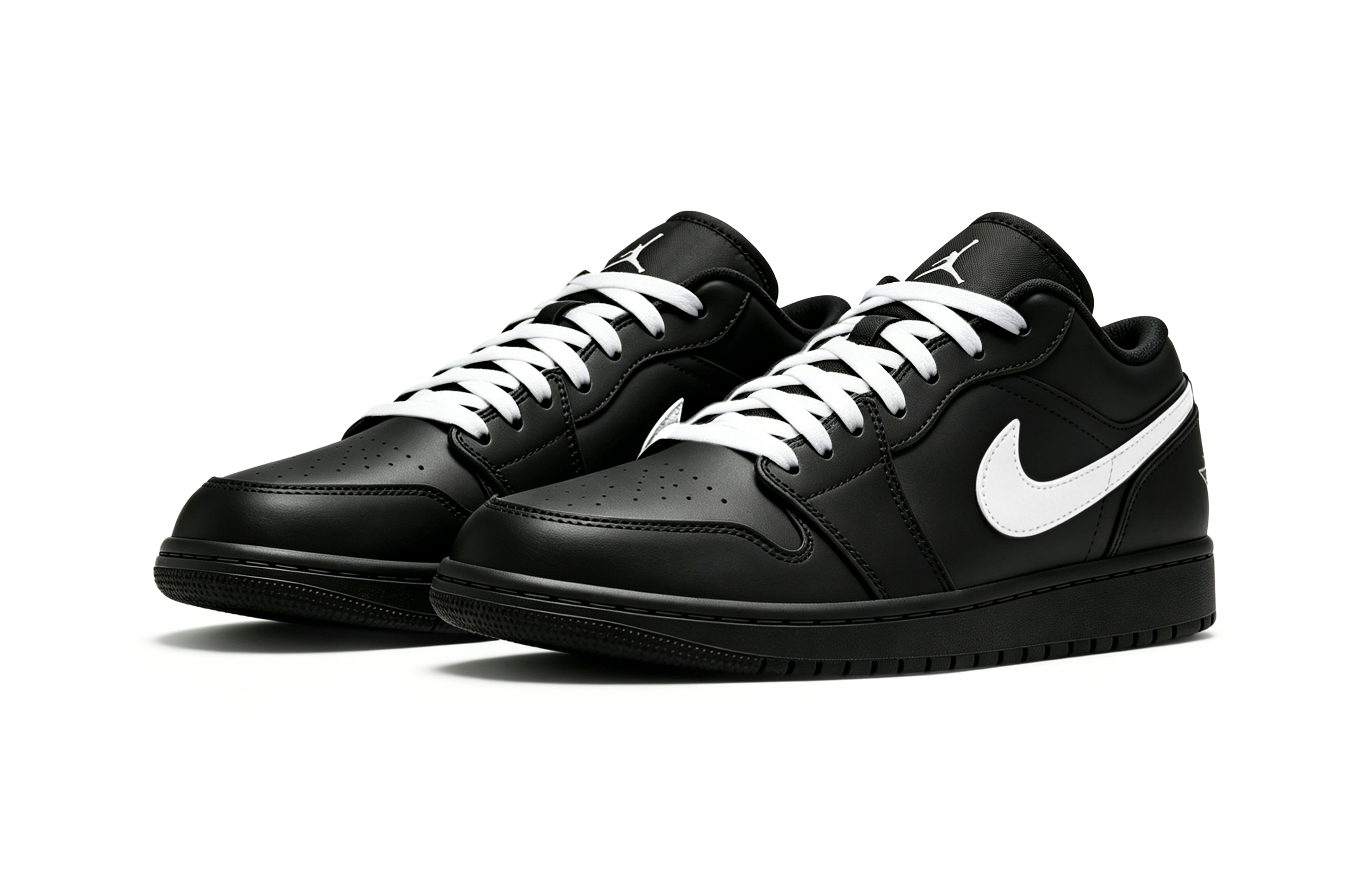 Jordan Air Jordan 1 Abrasion Resistant Low top Vintage Basketball Shoes Unisex Black