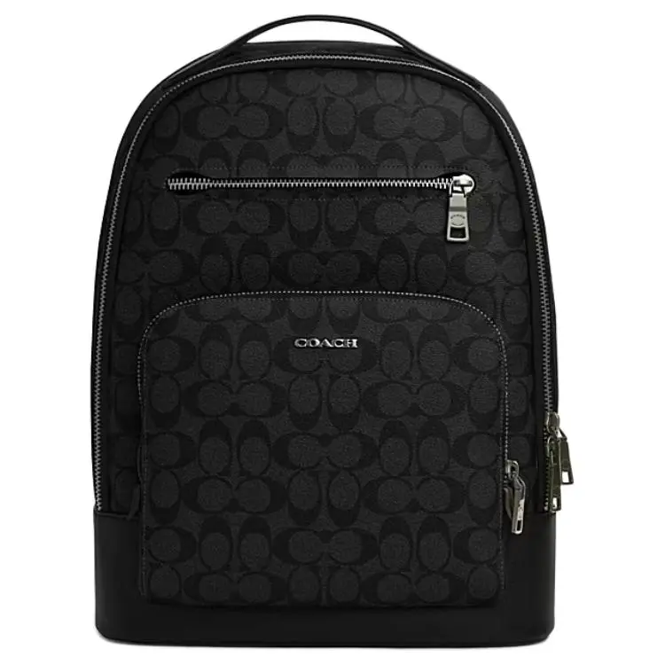 COACH ETHAN Fabric With Artificial Leather Backpack Large Men's Black