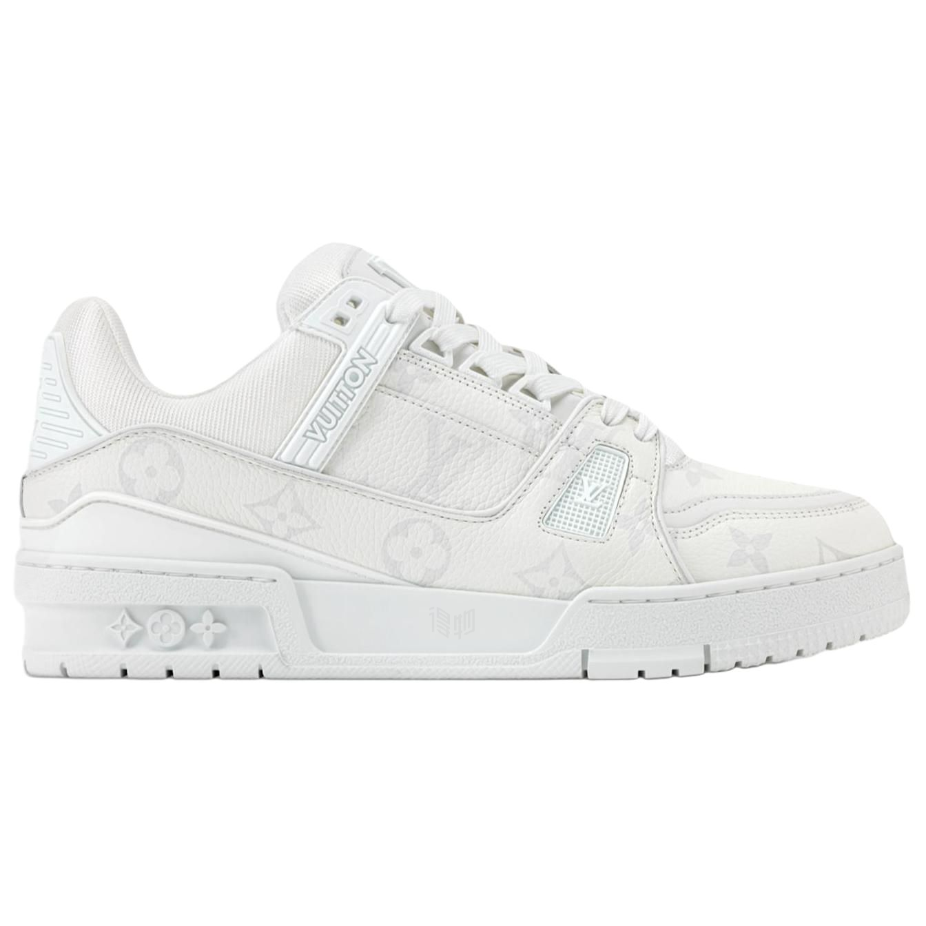 Женские кеды Louis Vuitton Trainer (серо-белые) — фото 2