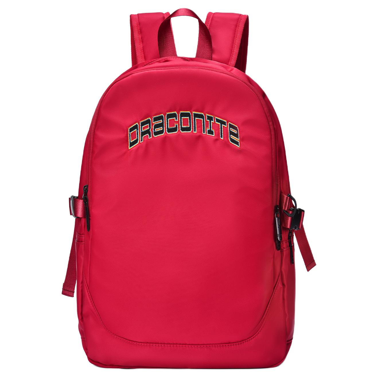 DRACONITE Polyester Backpack Unisex Red/White