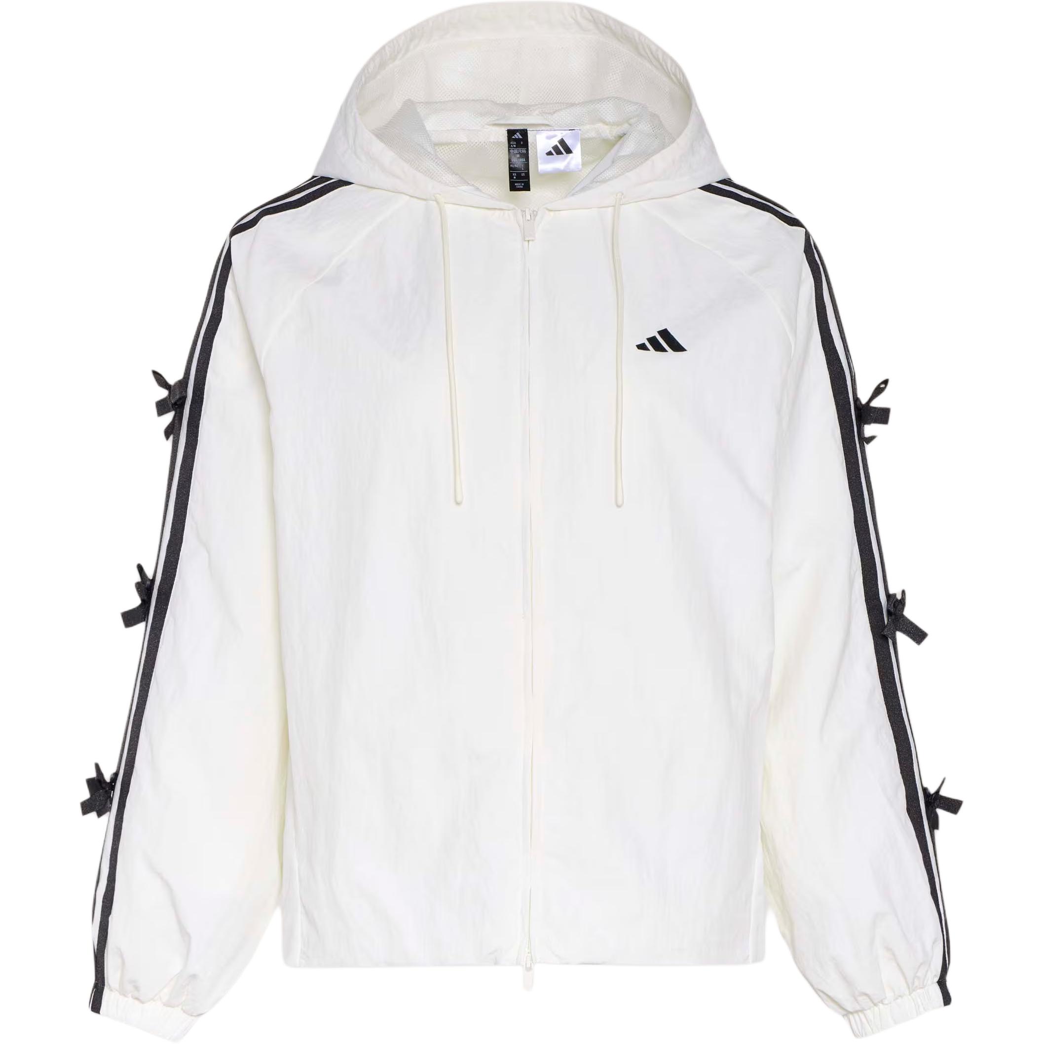 Женская куртка adidas куртка с капюшоном (полосатая)