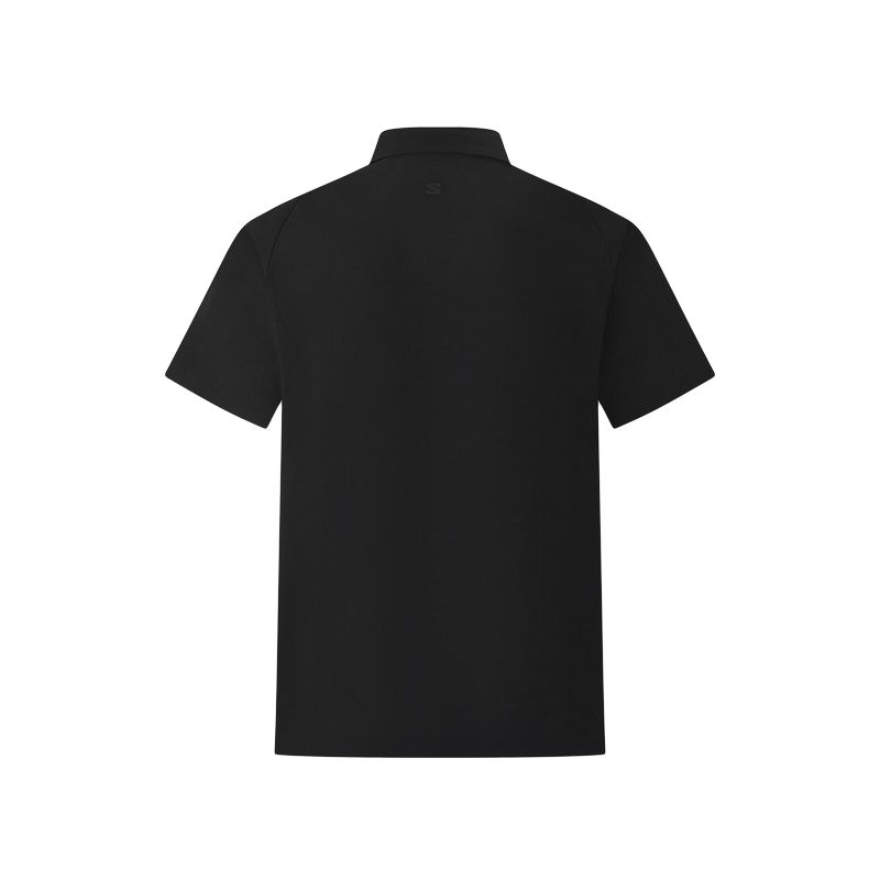 Мужская футболка Salomon SS26 PL WOVEN Polo (зеленый) — фото 2