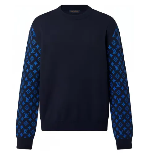 LOUIS VUITTON Monogram Mix Cashmere Crewneck