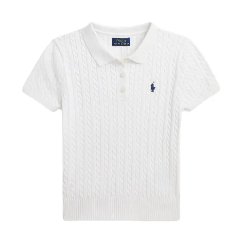 Polo Ralph Lauren Sweater, white children's pony, with embroidery, with your logo imprint, loose straight fit