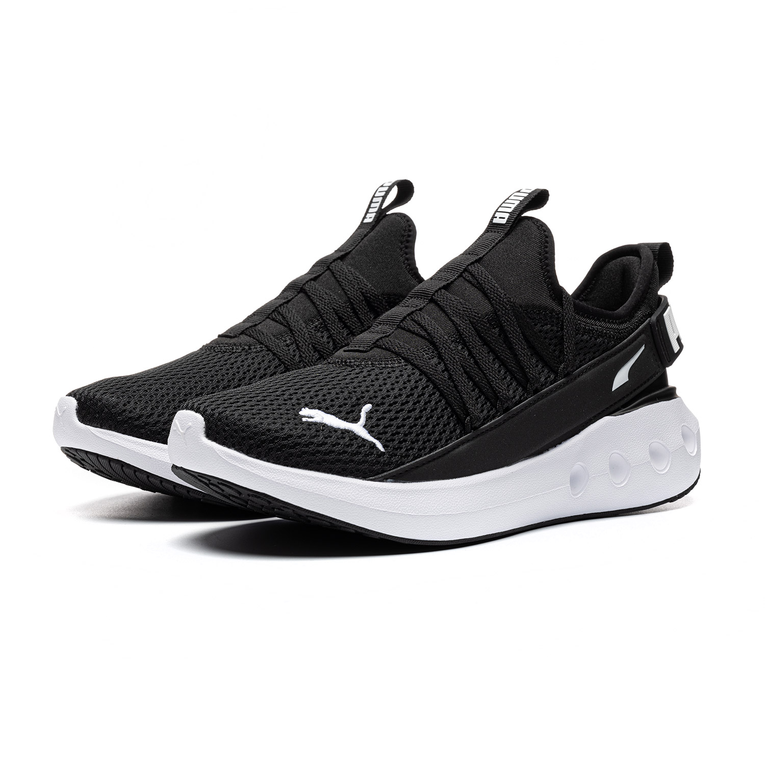 PUMA Softride Slip Resistant Low top Running Shoes Unisex Black