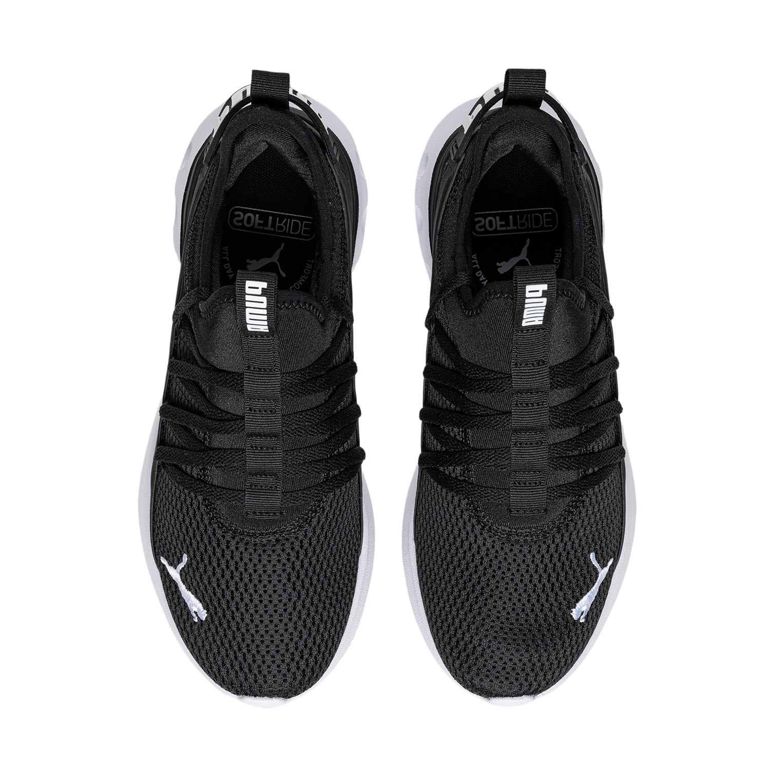 PUMA Softride Slip Resistant Low top Running Shoes Unisex Black