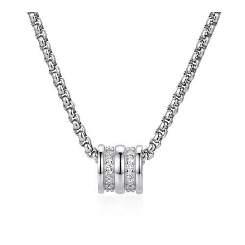 MAGICPOLE 925 Sterling Silver 999 Fine Silver Titanium Steel Necklaces Unisex