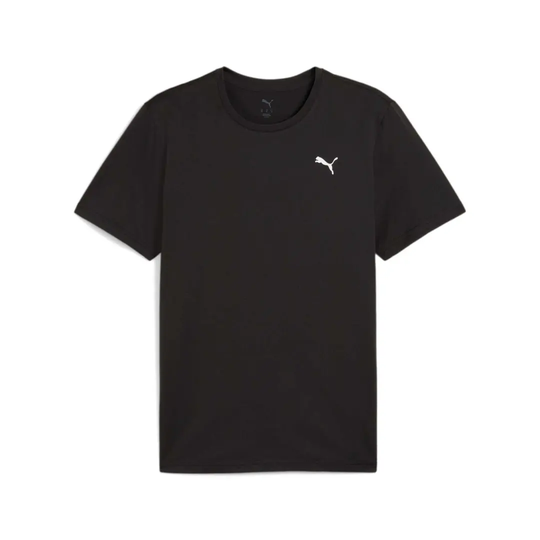 PUMA T Shirts Unisex Black/01 Crew Neck Moderate Straight Fit