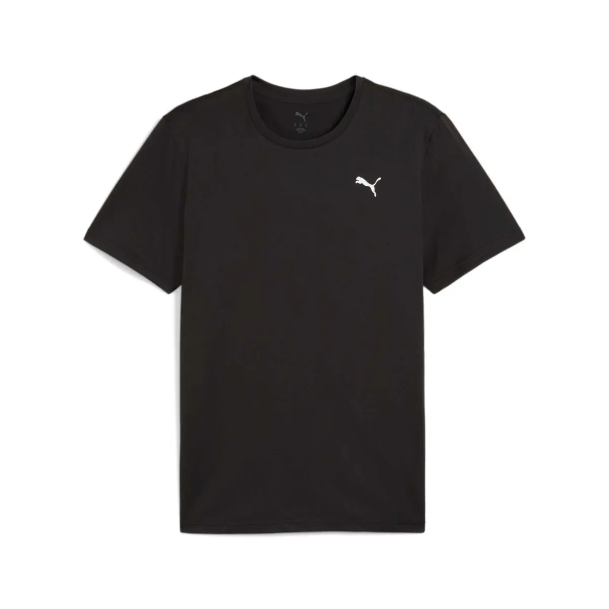 PUMA T-Shirts Unisex Black/01 Crew Neck Moderate