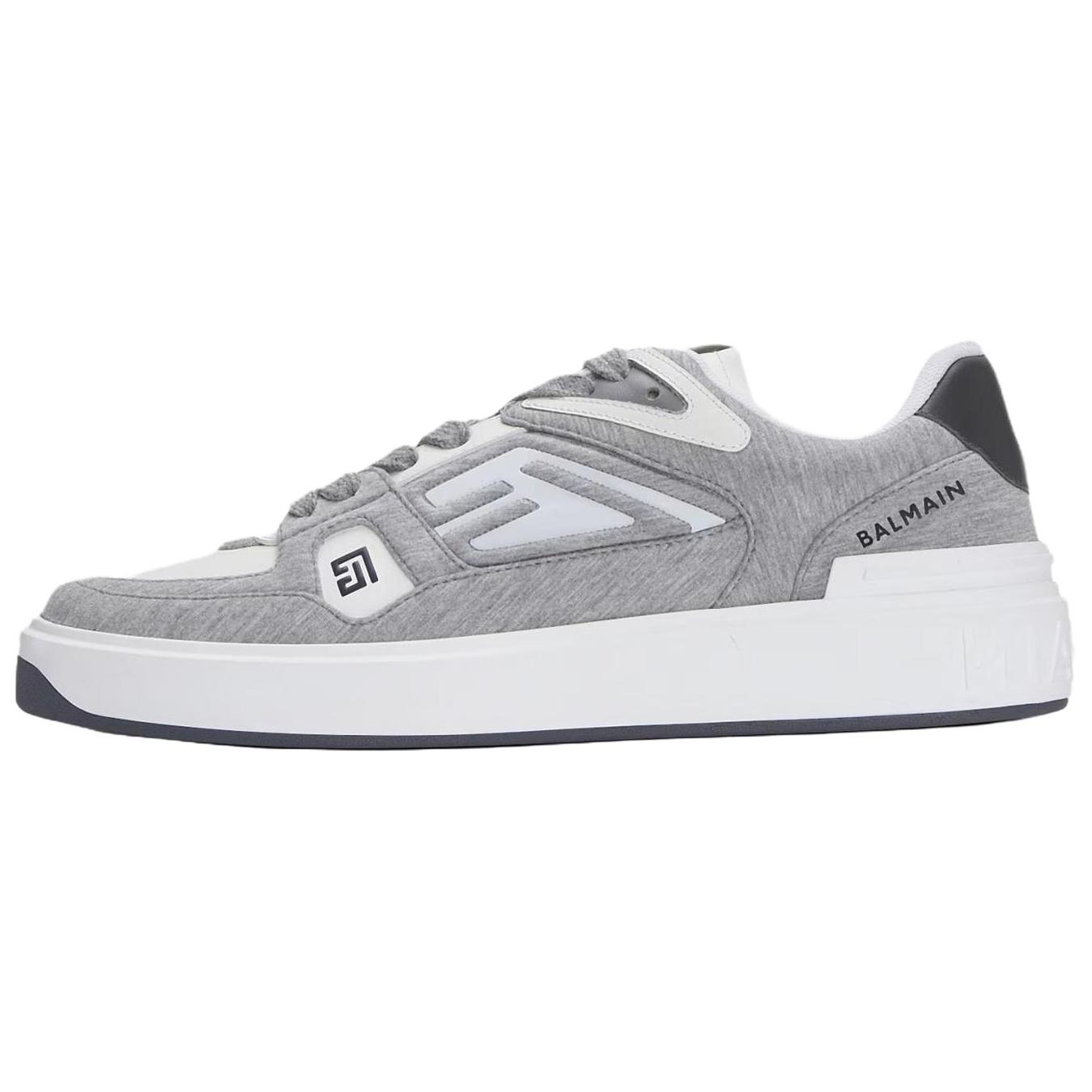 Мужские кеды BALMAIN B-Court Skate (серые)