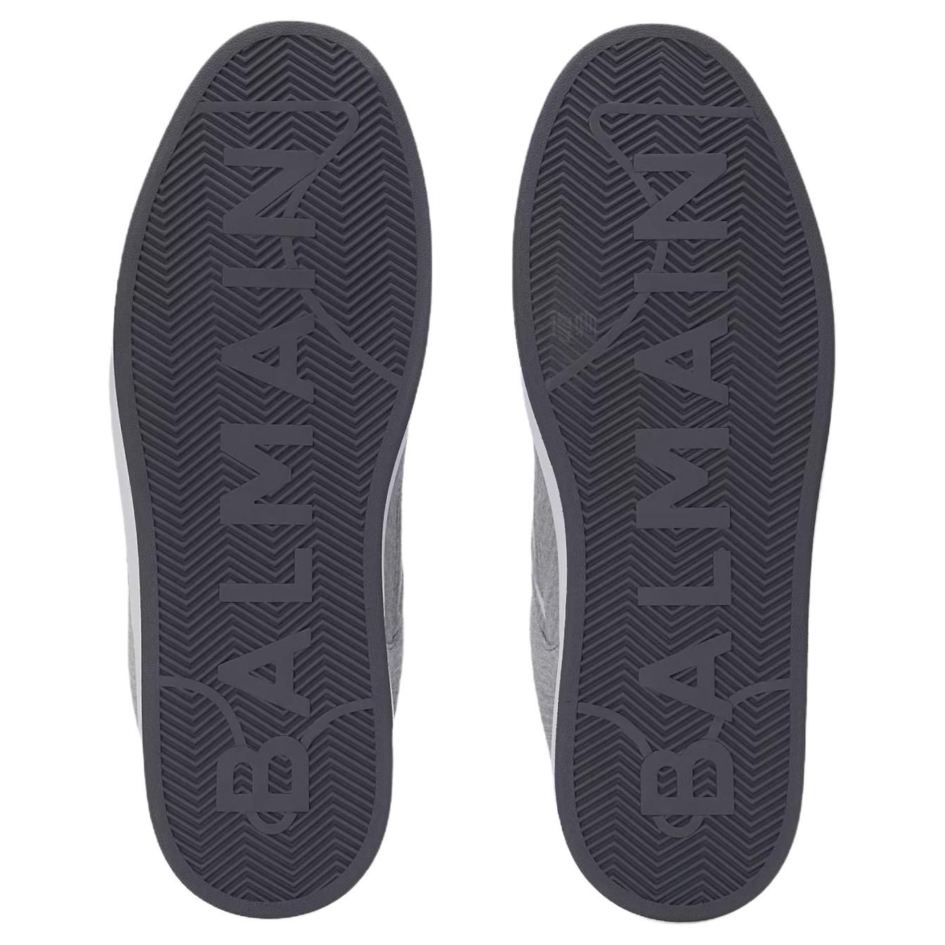 Мужские кеды BALMAIN B-Court Skate (серые) — фото 6