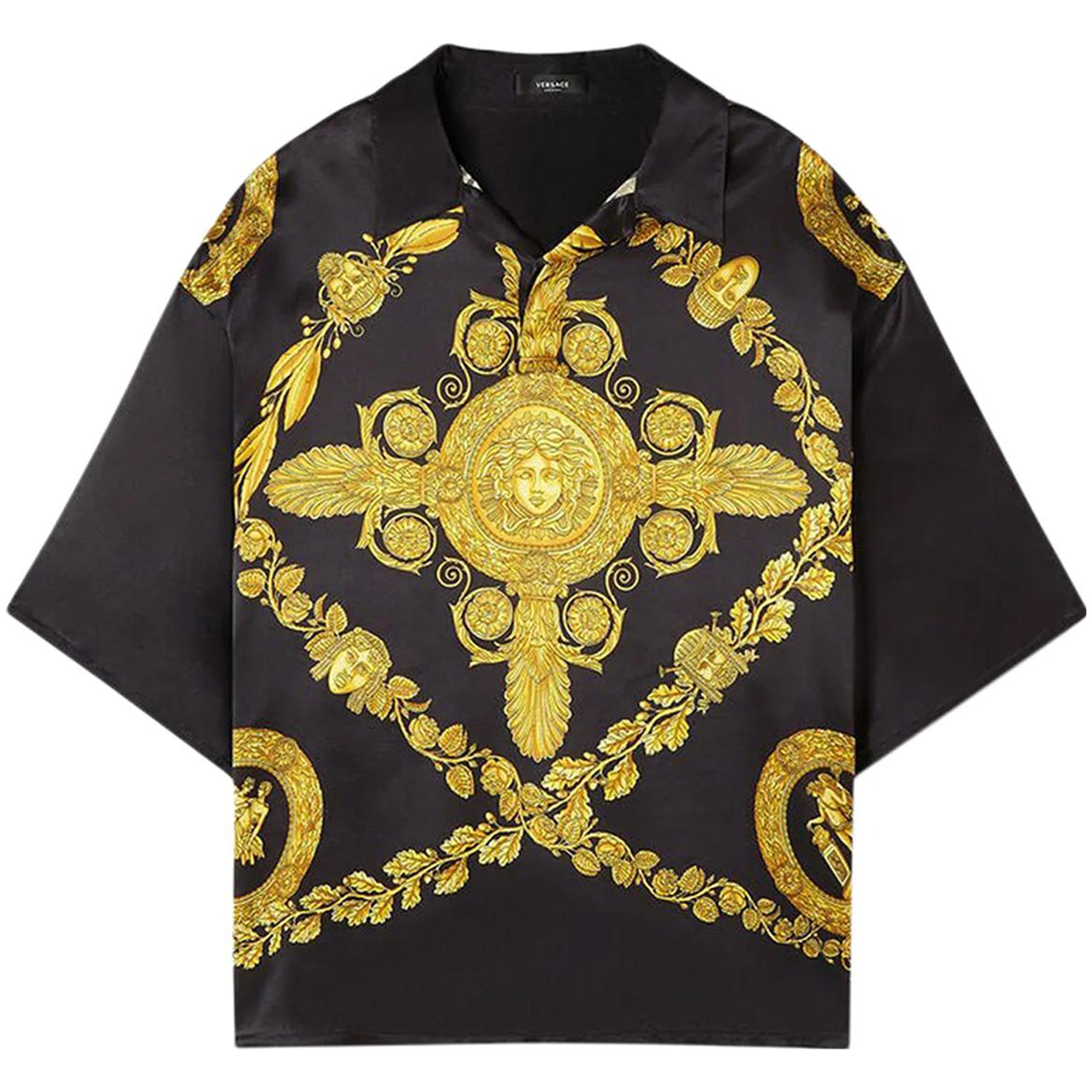 Мужская рубашка Versace SS23 (черная)