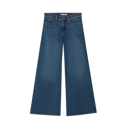 Levis Jeans Women's Dark Blue Moderate Wide Leg Pants