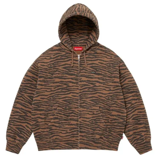 Supreme SS26 WEEK6 Маленькая коробка на молнии с капюшоном Простая и удобная толстовка с капюшоном на молнии, одинаковый стиль для мужчин и женщин