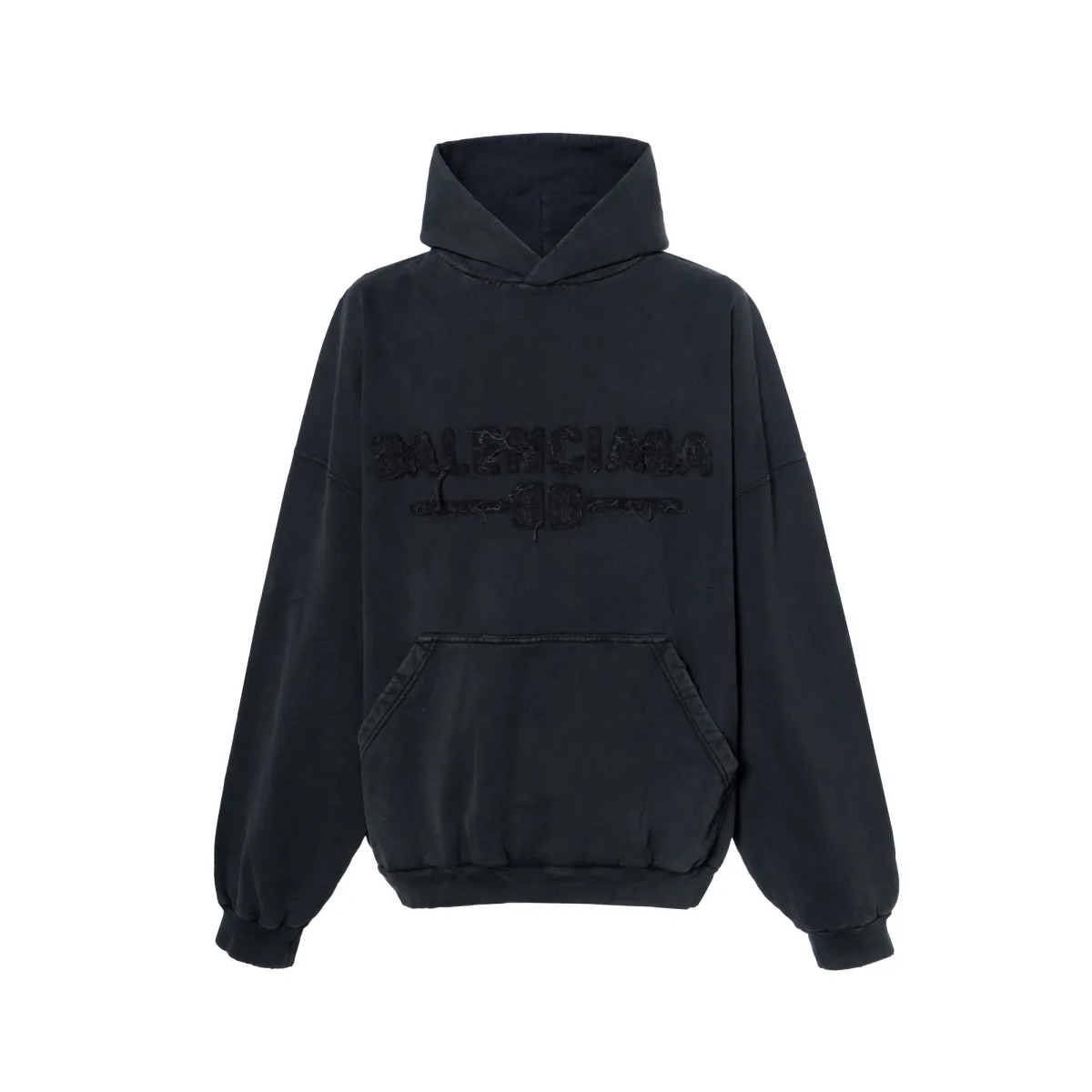 Balenciaga SS25 Sweatshirt Loose Fit Men's Black