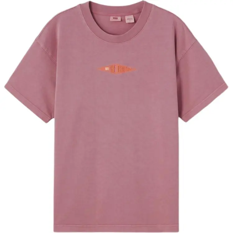 Levi's T-Shirts Men's Pink Crew Neck Moderate
