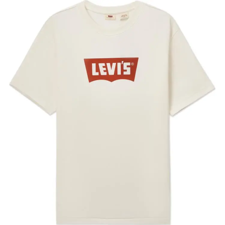 Levi's T-Shirts Men's Khaki Crew Neck Moderate