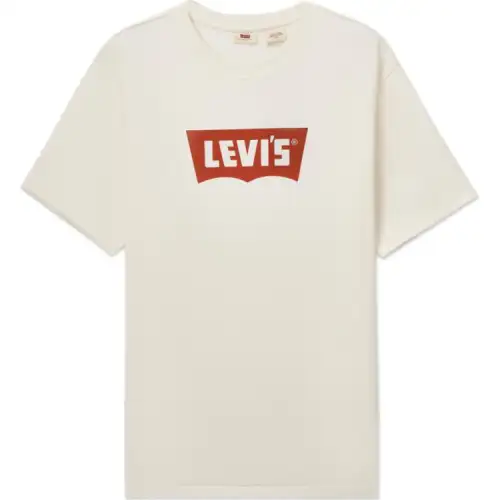 Levis T Shirts Unisex Khaki Crew Neck Moderate Straight Fit