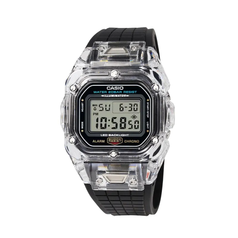 CASIO Custom Collection DW 5600UE 1 Electronic Movement Rubber Strap Watch Unisex Black Dial