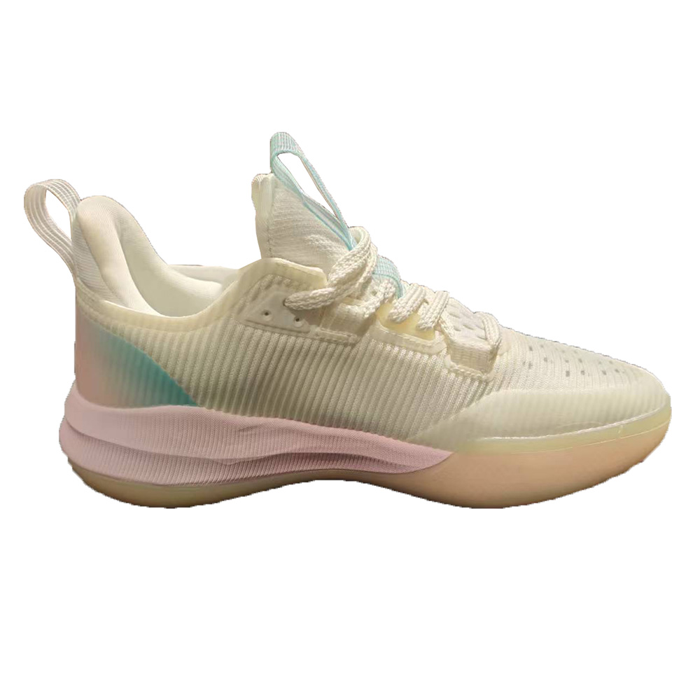 Erke High top Basketball Shoes Unisex White Blue Pink