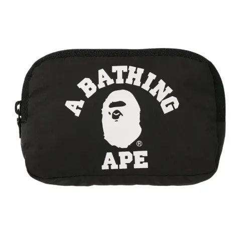 A BATHING APE Polyester Shoulder Bag Regular Unisex Black/Blue/Red