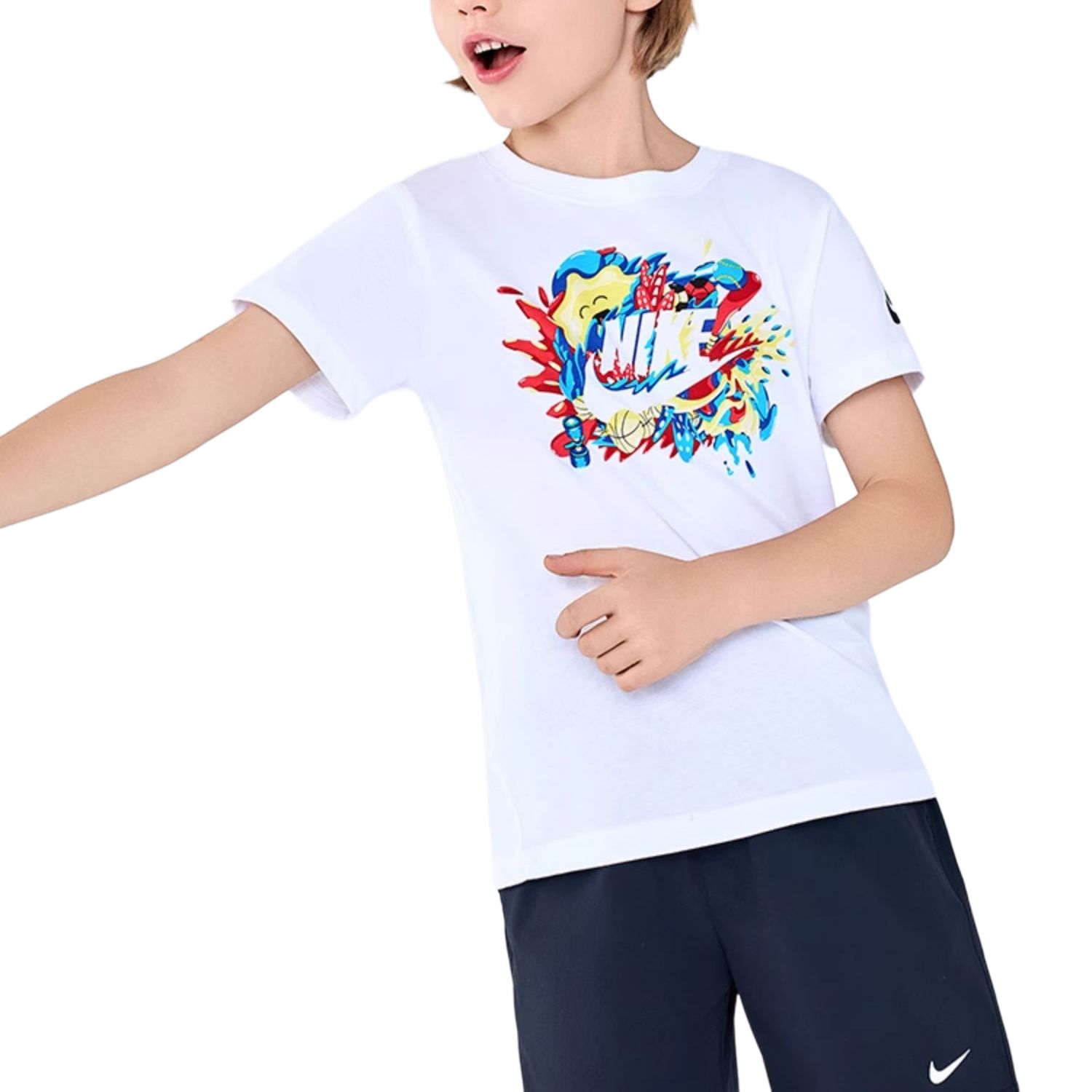 Мужская футболка Nike T (белая) — фото 6