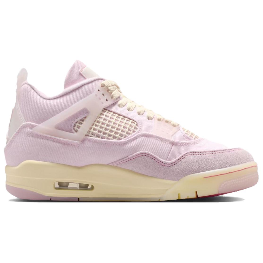 Женские кроссовки Jordan Air Jordan 4 Retro (розовые) — фото 2