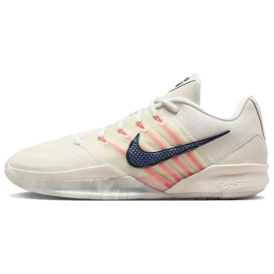 Nike Sabrina 3 Basketball Shoes Unisex White Coral Powder