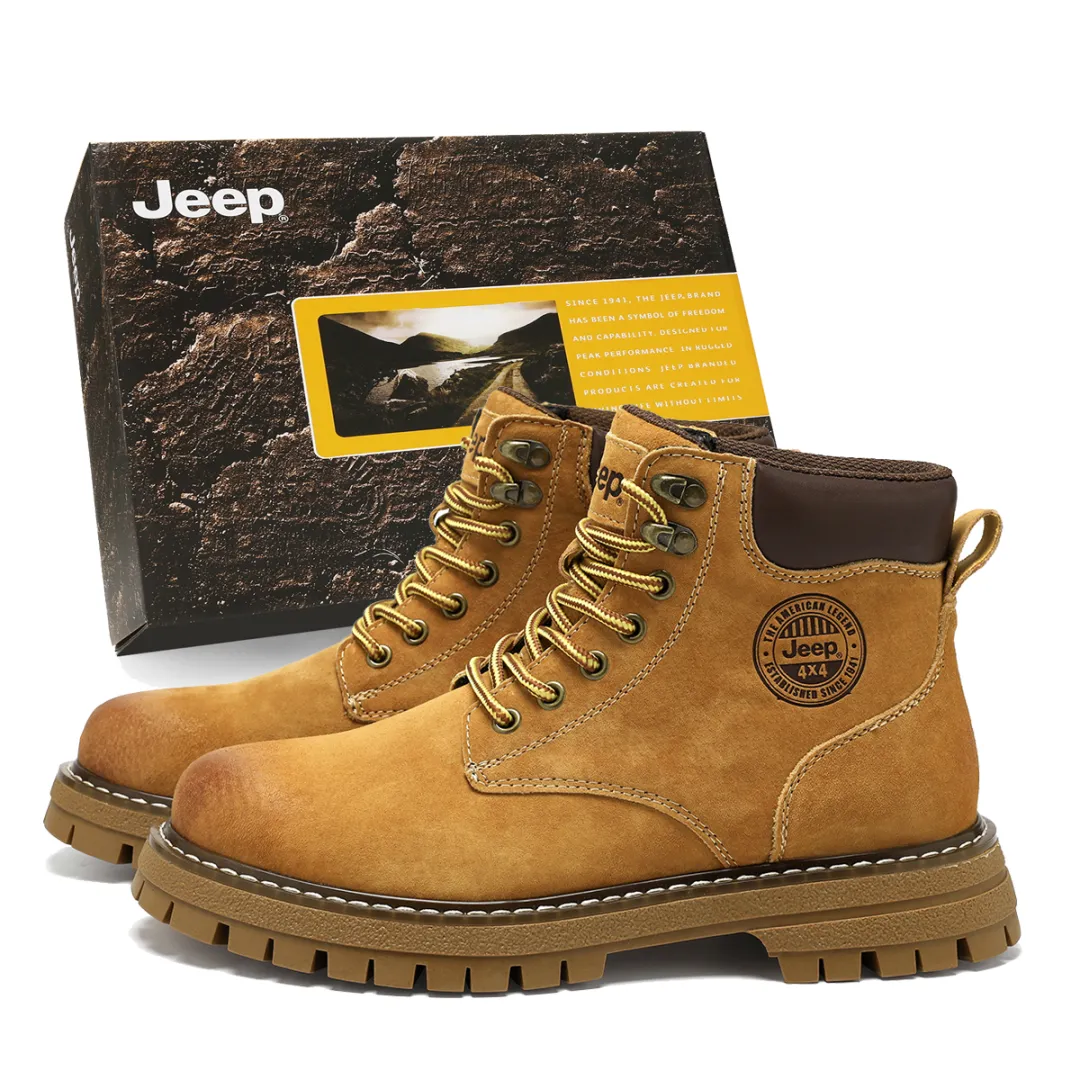 Jeep Combat Boots Men's Khaki/Yellow