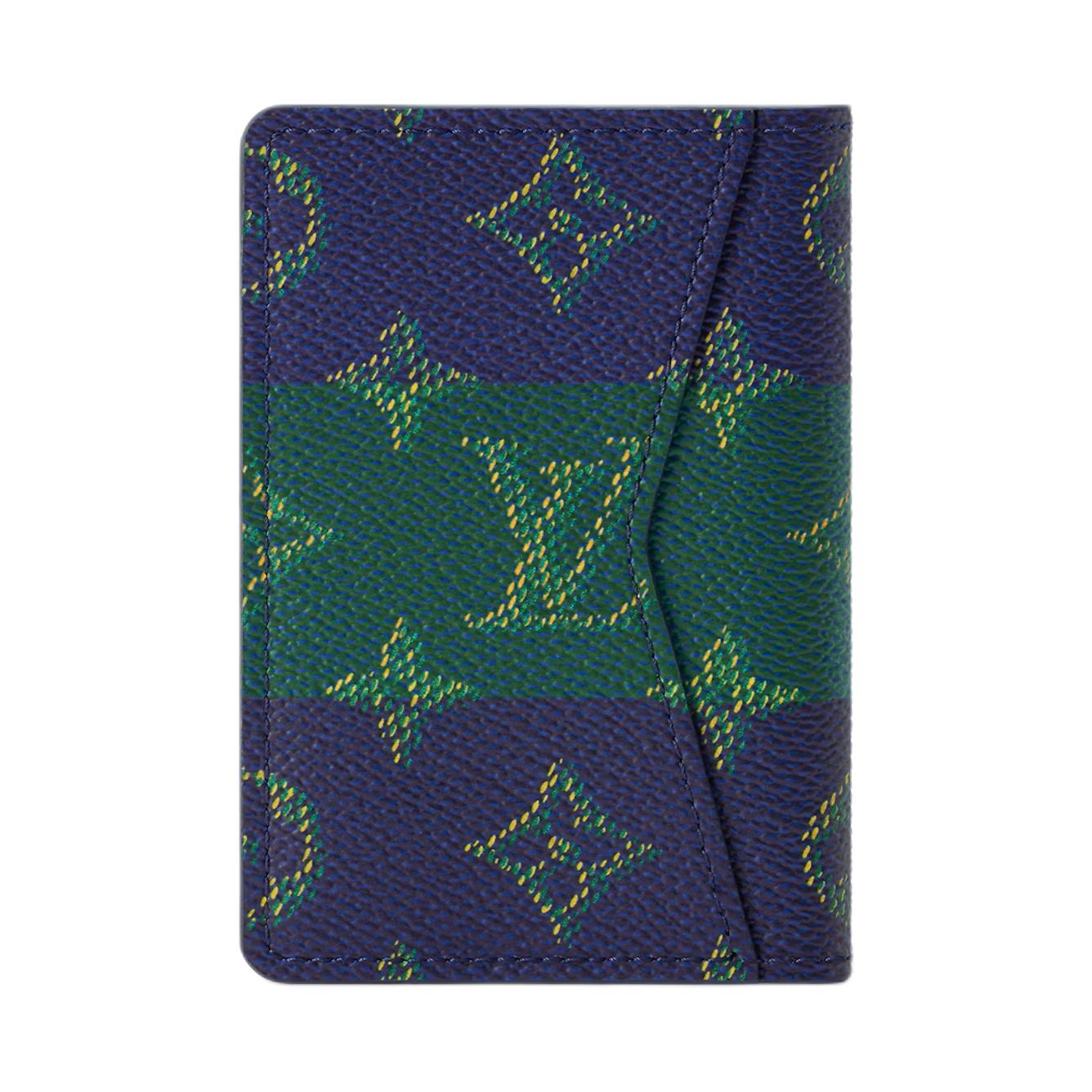 Мужской кошелек Louis Vuitton Monogram HERITAGE (синий) — фото 3