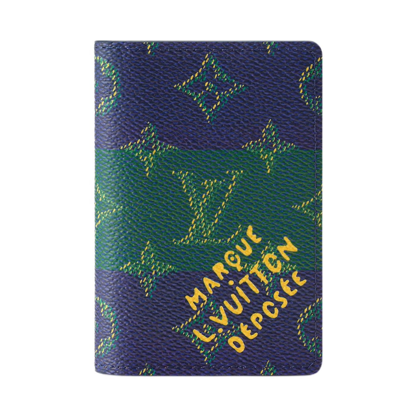 Мужской кошелек Louis Vuitton Monogram HERITAGE (синий)