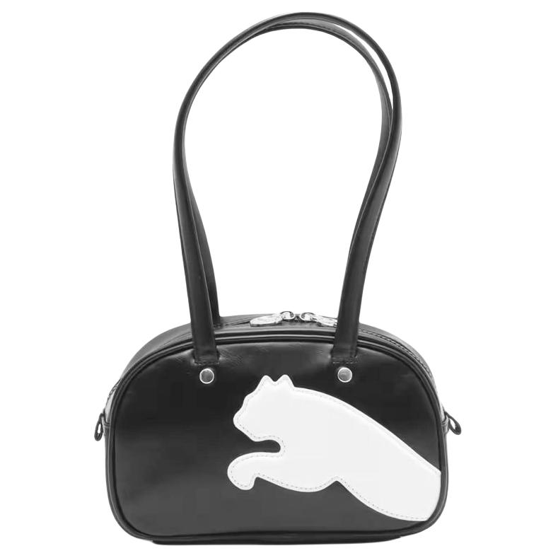 Женская сумка PUMA Боулинг (черно-белая)