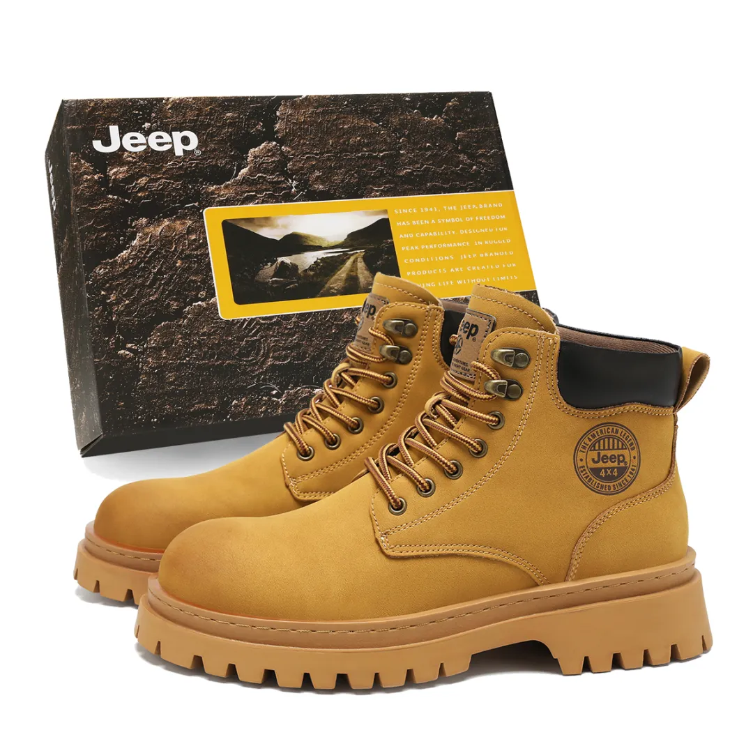 Jeep Combat Boots Men's Black/Gold