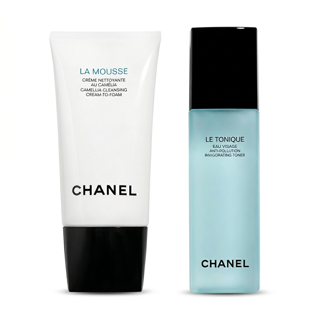 Набор косметики Chanel Camellia Cleansing Set (белый)