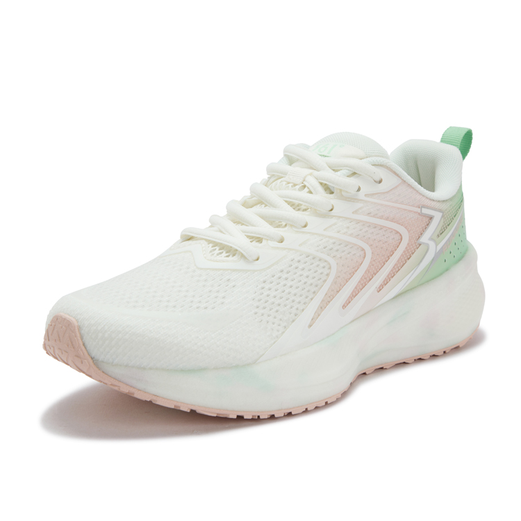 361° Slip Resistant Abrasion Resistant Coverage Low top Casual Training Sprint Running Shoes Women’s White Pink Green