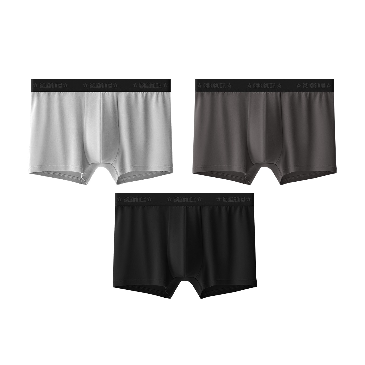 Semir, antibacterial cotton soft breathable belt, underwear, set, men's style