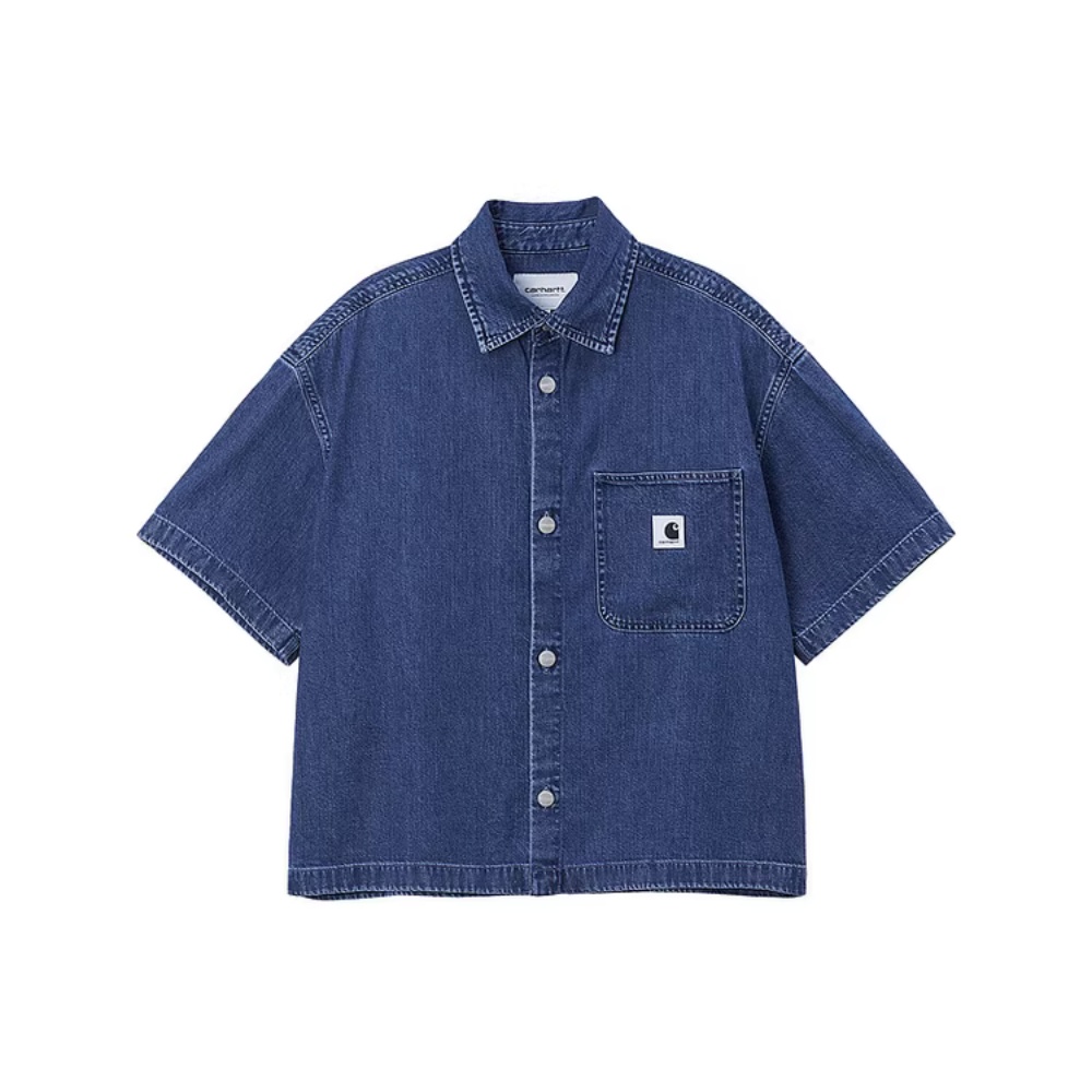 Женская рубашка Carhartt WIP (синяя)